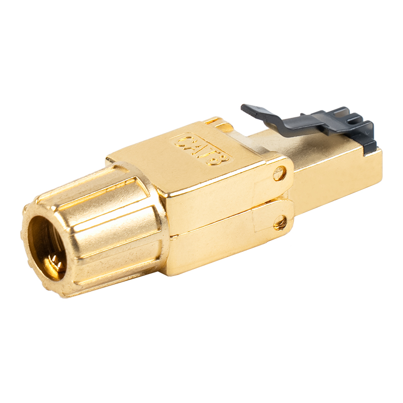 Cat8 skærmet metalspænde Værktøjsløst RJ45-stik RJ-G40S-2-C8 Cat8 skærmet metalspænde Værktøjsløst RJ45-stik RJ-G40S-2-C8