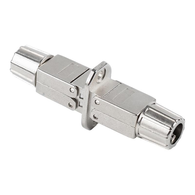 Cat6A skærmet værktøjsfrit stik (med monteringsbase) RJ-603S-2-C6A Cat6A skærmet værktøjsfrit stik (med monteringsbase) RJ-603S-2-C6A
