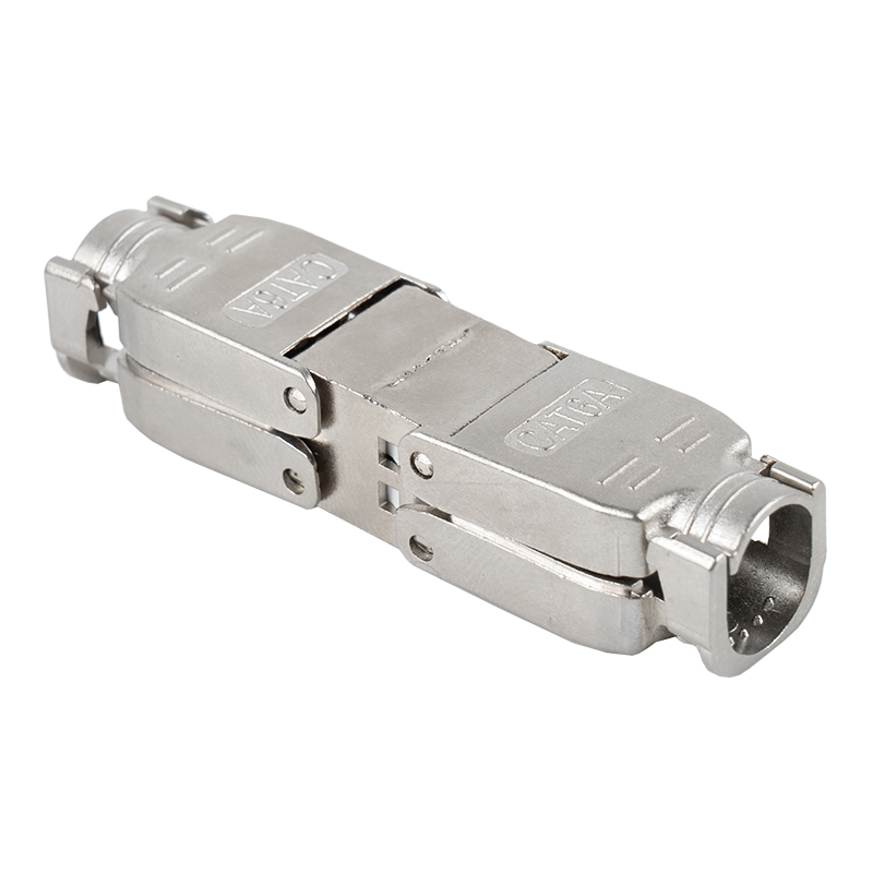 Cat6A skærmet værktøjsfrit stik (med monteringsbase) RJ-603S-2-C6A Cat6A skærmet værktøjsfrit stik (med monteringsbase) RJ-603S-2-C6A