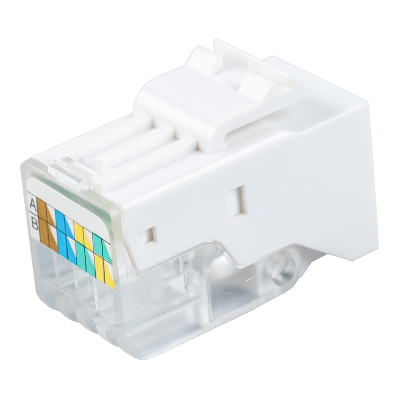 C5e Uafskærmet 90° Tolless Keystone Jack SM-2014H8C5E C5e Uafskærmet 90° Tolless Keystone Jack SM-2014H8C5E