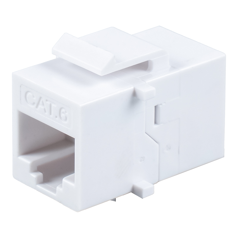 C6A uskærmet RJ45 inline kobling (med fire små beslag) SM-2033C6A