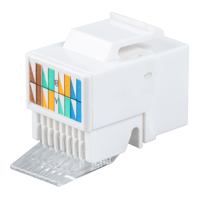 C6 Uafskærmet 90° Tolless Keystone Jack (minitype) SM-2052H8C6 C6 Uafskærmet 90° Tolless Keystone Jack (minitype) SM-2052H8C6