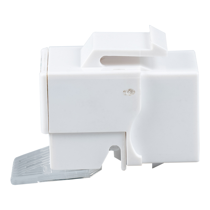 C6 Uafskærmet 90° Tolless Keystone Jack (minitype) SM-2052H8C6 C6 Uafskærmet 90° Tolless Keystone Jack (minitype) SM-2052H8C6