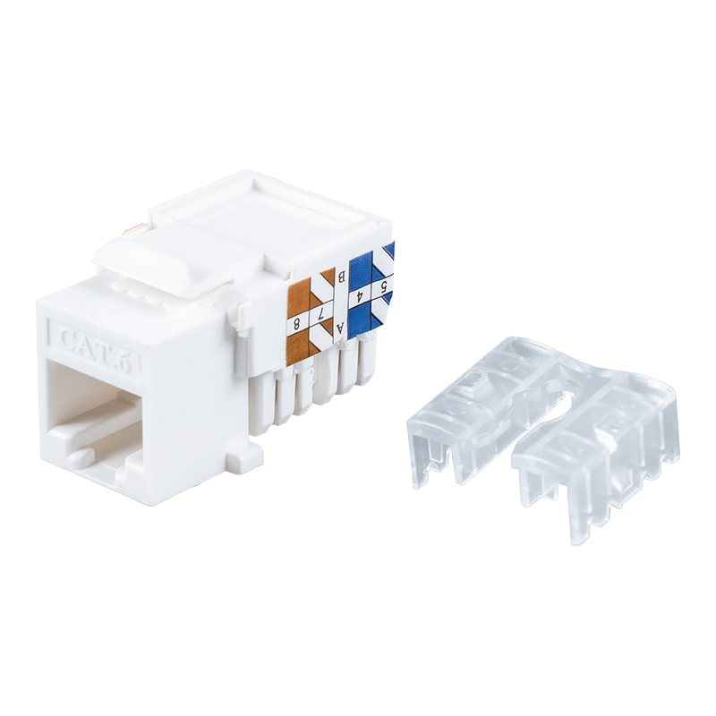 Cat6 Uafskærmet 90° Keystone Jack SM-2337H8C6