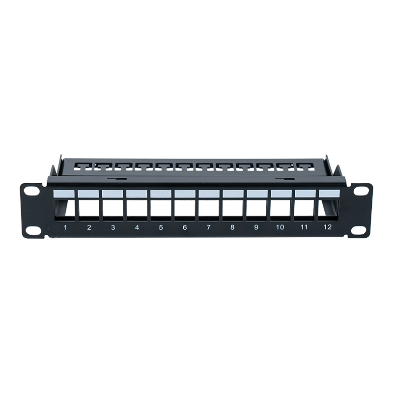 10-tommer 12-ports afskærmet luftfordelingsramme SP-3252S-12P 10-tommer 12-ports afskærmet luftfordelingsramme SP-3252S-12P