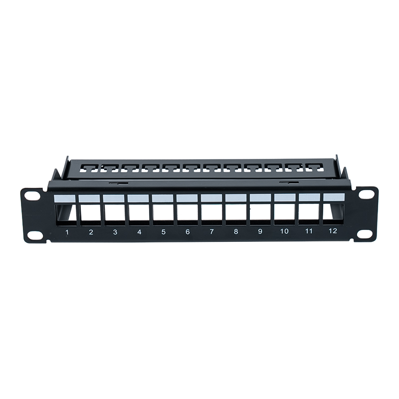10-tommer 12-ports afskærmet luftfordelingsramme SP-3252S-12P 10-tommer 12-ports afskærmet luftfordelingsramme SP-3252S-12P