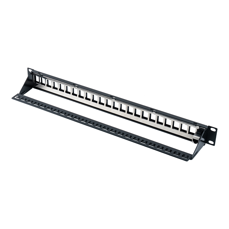 19-tommer 1U 24-ports skærmet patchpanel (med C6-modul) SP-3260-24P 19-tommer 1U 24-ports skærmet patchpanel (med C6-modul) SP-3260-24P