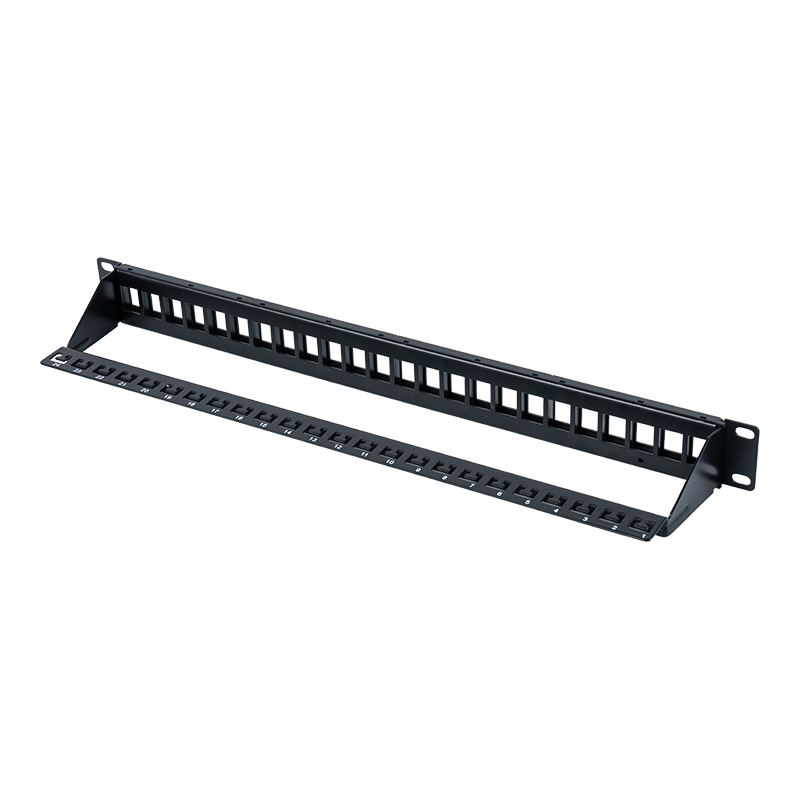 19-tommer 1U 24-ports skærmet patchpanel (med C6-modul) SP-3260-24P 19-tommer 1U 24-ports skærmet patchpanel (med C6-modul) SP-3260-24P