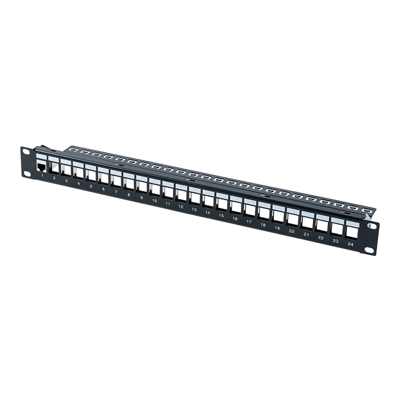19-tommer 1U 24-ports skærmet patchpanel (med C6-modul) SP-3260-24P