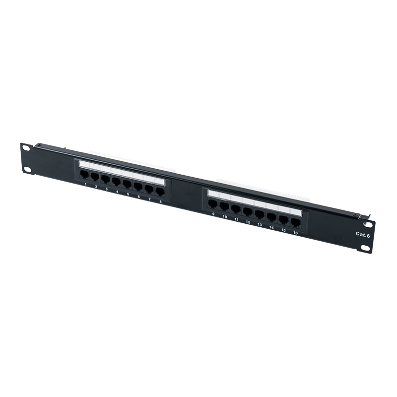 Cat6e 19-tommer 1U uskærmet 24-ports patchpanel (Dual-purpose IDC) SP-3310D24-C6A Cat6e 19-tommer 1U uskærmet 24-ports patchpanel (Dual-purpose IDC) SP-3310D24-C6A