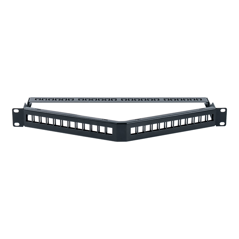 19-tommer 1U 24-ports afskærmet tomt rack (foldbart) SP-3312S-24P 19-tommer 1U 24-ports afskærmet tomt rack (foldbart) SP-3312S-24P