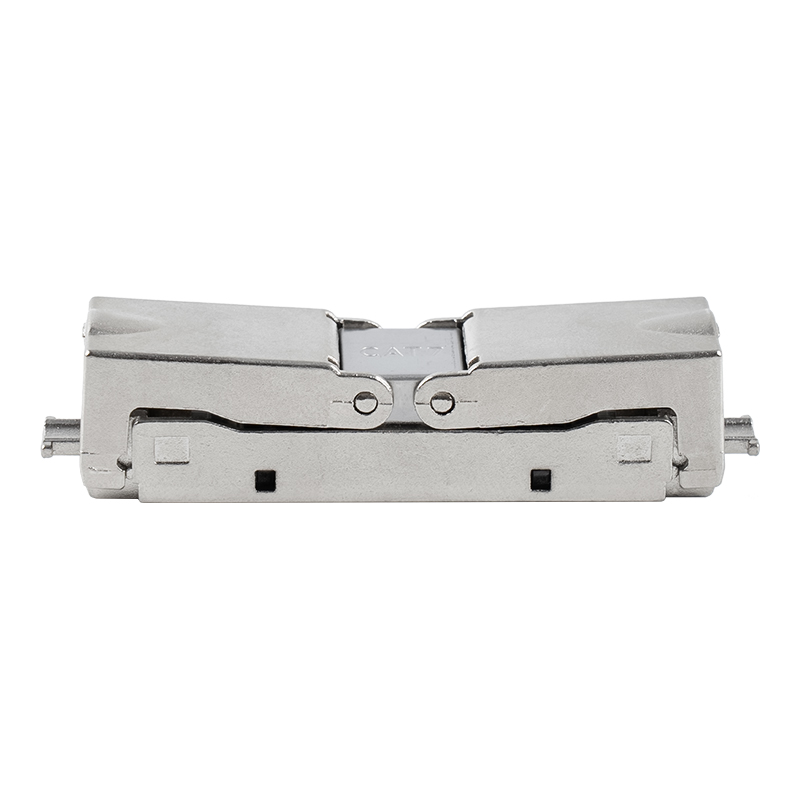 Cat6A afskærmet Push-down Type Værktøjsfrit stik (Enkelt åbning) RJ-604S-1-C6A Cat6A afskærmet Push-down Type Værktøjsfrit stik (Enkelt åbning) RJ-604S-1-C6A