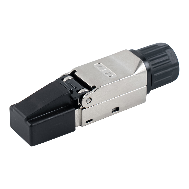 Cat7 skærmet RJ45-stik uden værktøj (med plastikbeskyttelseshylstre) RJ-G50S-1-C7 Cat7 skærmet RJ45-stik uden værktøj (med plastikbeskyttelseshylstre) RJ-G50S-1-C7
