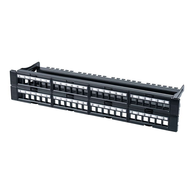 19-tommer 1U 48-ports uskærmet rack (aftageligt vindue) SP-3408-48P