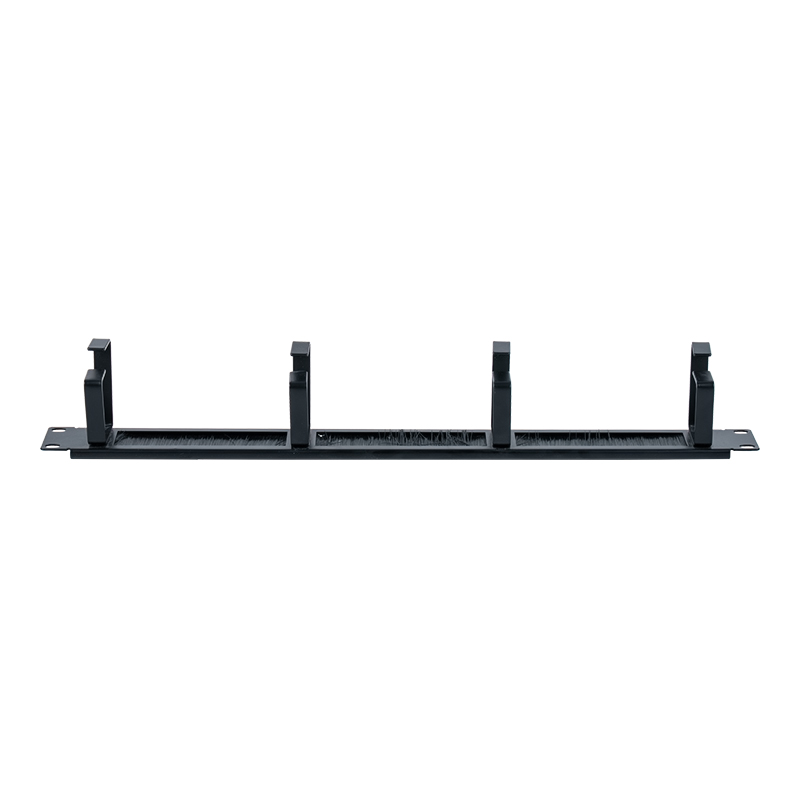 19-tommer 4-rings plastkabelstyringspanel (med børste) SP-3804-1U 19-tommer 4-rings plastkabelstyringspanel (med børste) SP-3804-1U