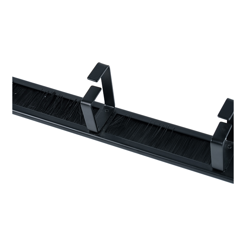 19-tommer 4-rings plastkabelstyringspanel (med børste) SP-3804-1U 19-tommer 4-rings plastkabelstyringspanel (med børste) SP-3804-1U