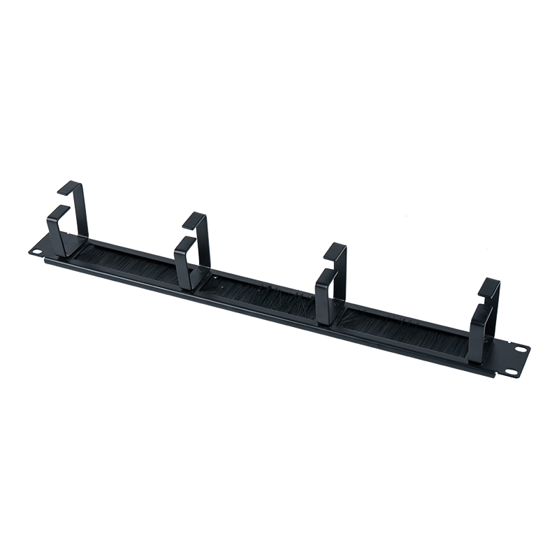 19-tommer 4-rings plastkabelstyringspanel (med børste) SP-3804-1U 19-tommer 4-rings plastkabelstyringspanel (med børste) SP-3804-1U